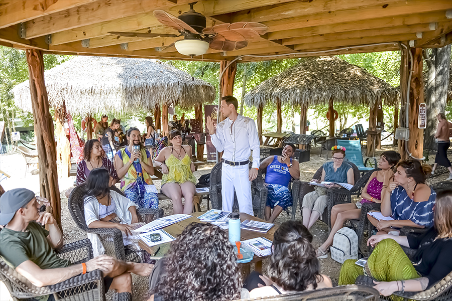 Solarpunk Summit gathering moment 1