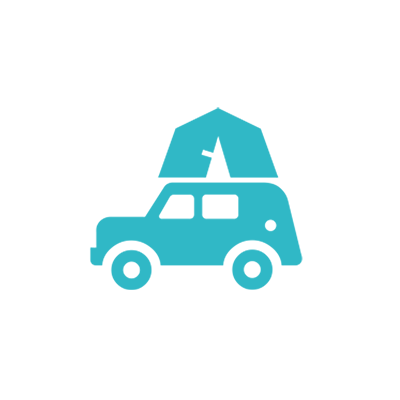 car camp icon